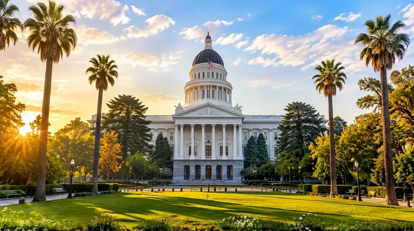 The California State Capitol in Downtown Sacramento